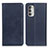 Custodia Portafoglio In Pelle Cover con Supporto A02D per Motorola Moto G Stylus (2022) 5G Blu