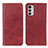 Custodia Portafoglio In Pelle Cover con Supporto A02D per Motorola Moto G42 Rosso