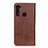 Custodia Portafoglio In Pelle Cover con Supporto A02D per Motorola Moto One Fusion Plus Marrone