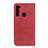 Custodia Portafoglio In Pelle Cover con Supporto A02D per Motorola Moto One Fusion Plus Rosso