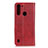 Custodia Portafoglio In Pelle Cover con Supporto A02D per Motorola Moto One Fusion Rosso