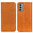 Custodia Portafoglio In Pelle Cover con Supporto A02D per Nokia G400 5G Marrone Chiaro