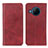 Custodia Portafoglio In Pelle Cover con Supporto A02D per Nokia X100 5G Rosso