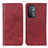 Custodia Portafoglio In Pelle Cover con Supporto A02D per OnePlus Nord N200 5G Rosso