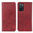 Custodia Portafoglio In Pelle Cover con Supporto A02D per Oppo A53s 5G Rosso