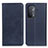 Custodia Portafoglio In Pelle Cover con Supporto A02D per Oppo A54 5G Blu