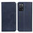 Custodia Portafoglio In Pelle Cover con Supporto A02D per Oppo A55 5G Blu