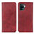 Custodia Portafoglio In Pelle Cover con Supporto A02D per Oppo A94 4G Rosso