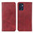 Custodia Portafoglio In Pelle Cover con Supporto A02D per Oppo Find X5 Lite 5G Rosso