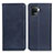 Custodia Portafoglio In Pelle Cover con Supporto A02D per Oppo Reno5 F Blu