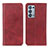 Custodia Portafoglio In Pelle Cover con Supporto A02D per Oppo Reno6 Pro+ Plus 5G Rosso