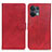 Custodia Portafoglio In Pelle Cover con Supporto A02D per Oppo Reno8 5G Rosso