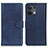 Custodia Portafoglio In Pelle Cover con Supporto A02D per Oppo Reno9 5G Blu
