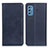 Custodia Portafoglio In Pelle Cover con Supporto A02D per Samsung Galaxy M52 5G Blu