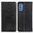 Custodia Portafoglio In Pelle Cover con Supporto A02D per Samsung Galaxy M52 5G Nero