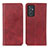 Custodia Portafoglio In Pelle Cover con Supporto A02D per Samsung Galaxy Quantum2 5G Rosso