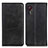 Custodia Portafoglio In Pelle Cover con Supporto A02D per Samsung Galaxy XCover 5 SM-G525F Nero