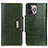 Custodia Portafoglio In Pelle Cover con Supporto A03 per Apple iPhone 13 Pro Max Verde