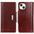 Custodia Portafoglio In Pelle Cover con Supporto A03 per Apple iPhone 14 Plus Rosso