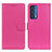 Custodia Portafoglio In Pelle Cover con Supporto A03D per Motorola Moto Edge (2021) 5G Rosa Caldo