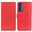 Custodia Portafoglio In Pelle Cover con Supporto A03D per Motorola Moto Edge (2021) 5G Rosso