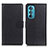 Custodia Portafoglio In Pelle Cover con Supporto A03D per Motorola Moto Edge 30 5G Nero