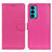 Custodia Portafoglio In Pelle Cover con Supporto A03D per Motorola Moto Edge Lite 5G Rosa Caldo