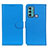 Custodia Portafoglio In Pelle Cover con Supporto A03D per Motorola Moto G40 Fusion Cielo Blu