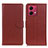 Custodia Portafoglio In Pelle Cover con Supporto A03D per Motorola Moto G84 5G Marrone