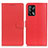 Custodia Portafoglio In Pelle Cover con Supporto A03D per Oppo A74 4G Rosso