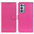 Custodia Portafoglio In Pelle Cover con Supporto A03D per Oppo Reno6 Pro 5G Rosa Caldo