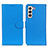 Custodia Portafoglio In Pelle Cover con Supporto A03D per Samsung Galaxy S23 5G Cielo Blu