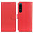 Custodia Portafoglio In Pelle Cover con Supporto A03D per Sony Xperia 1 IV Rosso