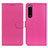 Custodia Portafoglio In Pelle Cover con Supporto A03D per Sony Xperia 5 III Rosa Caldo