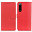 Custodia Portafoglio In Pelle Cover con Supporto A03D per Sony Xperia 5 III Rosso