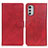 Custodia Portafoglio In Pelle Cover con Supporto A04D per Motorola Moto E32 Rosso