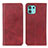 Custodia Portafoglio In Pelle Cover con Supporto A04D per Motorola Moto Edge 20 Lite 5G Rosso