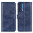 Custodia Portafoglio In Pelle Cover con Supporto A04D per Motorola Moto Edge (2021) 5G Blu