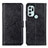 Custodia Portafoglio In Pelle Cover con Supporto A04D per Motorola Moto G60s Nero