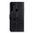 Custodia Portafoglio In Pelle Cover con Supporto A04D per Motorola Moto One Fusion Plus Nero