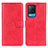 Custodia Portafoglio In Pelle Cover con Supporto A04D per Oppo A54 4G Rosso