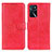 Custodia Portafoglio In Pelle Cover con Supporto A04D per Oppo A54s Rosso