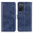 Custodia Portafoglio In Pelle Cover con Supporto A04D per Oppo A55 5G Blu