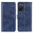 Custodia Portafoglio In Pelle Cover con Supporto A04D per Oppo A56 5G Blu