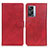 Custodia Portafoglio In Pelle Cover con Supporto A04D per Oppo A56S 5G Rosso