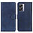 Custodia Portafoglio In Pelle Cover con Supporto A04D per Oppo A77 5G Blu