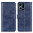 Custodia Portafoglio In Pelle Cover con Supporto A04D per Oppo F21 Pro 4G Blu
