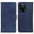 Custodia Portafoglio In Pelle Cover con Supporto A04D per Oppo Find X5 5G Blu