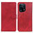 Custodia Portafoglio In Pelle Cover con Supporto A04D per Oppo Find X5 5G Rosso