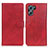 Custodia Portafoglio In Pelle Cover con Supporto A04D per Oppo K10 5G Rosso
